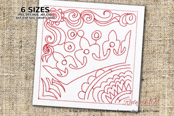 Crown Design Lineart: Holiday Embroidery Review