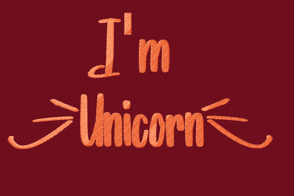 I m Unicorn: Vintage Lettering for Craft Fair Sales