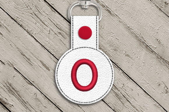 Letter O ITH Round Key Fob Applique Review