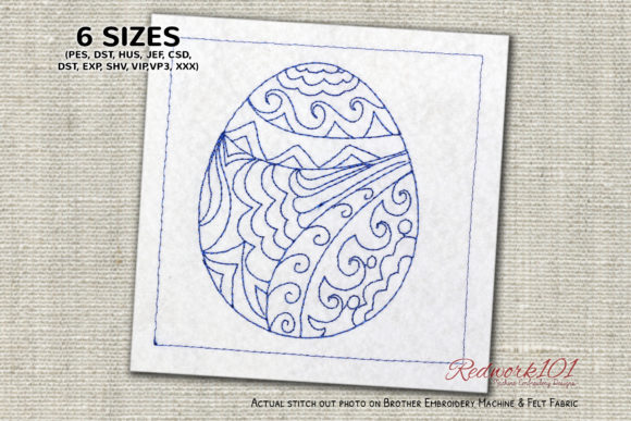 Mandala Easter Egg Pattern Redwork Review