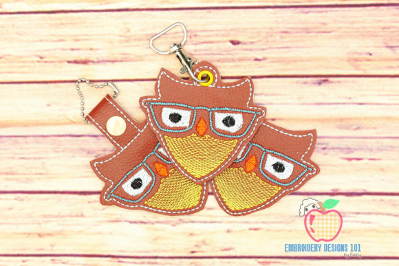 Owl with Sun Glasses ITH Snaptab Keyfob Review