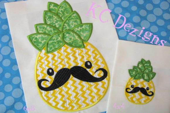 Pineapple with Moustache Applique Design Review