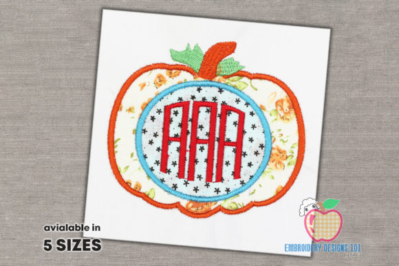 Pumpkin Monogram Applique: A Craft Fair Review
