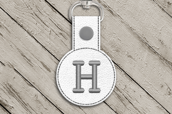 Reviewing the Letter H ITH Round Key Fob Applique